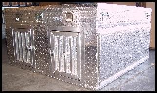 Childrens Toyshop  Sporting Goods : Two Door Summer/Winter Diamond Tread Aluminum Truck Dog Box w/Top Storage-Model 4
