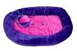 Purple & Pink Pet Bed w/ Play Ball