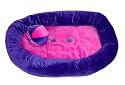 Purple & Pink Pet Bed w/ Play Ball