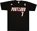 Portland Trail Blazers Brandon Roy Adidas Black T Shirt