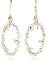 Kalan by Suzanne Kalan Oval Starburst Wire Drop Earrings
