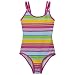 Xhl BG 1pc Stripe Swimsuit Rainbow