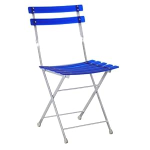 Zuo Modern Cannes Folding Chairs, Set of 4, Sky Blue by