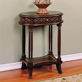 Masterpiece Hand Paint Chairside Accent Table by AtHomeMart