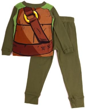G Cute Boys Ninja Turtles 2 pieces Top and Pants Pajama Set. 4-10(BOYSLP-SET,GRN-4)