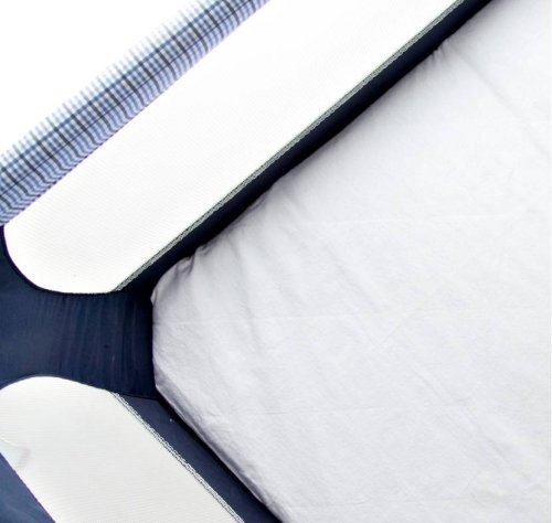 Clouds and Stars Portable Playard Sheet -White Flannel