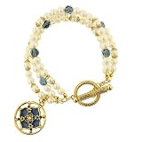 Windows to Heaven Triple Strand Toggle Bracelet