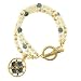 Windows to Heaven Triple Strand Toggle Bracelet