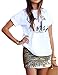 Haola Womens Fashion Loose Street Funny Printed Tees Casual T Shirts Summer Tops