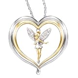 Tinker Bell Believe Pendant Necklace: Disney Jewelry by The Bradford Exchange
