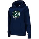adidas Notre Dame Fighting Irish Ladies Navy Blue Regal Pattern Pullover Hoodie Sweatshirt