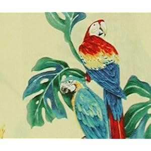 Buy Capri Pants - Tropical Parrots Ladies Hawaiian Aloha Cropped Pants by MauiShirts