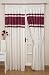 Ritz Berry Lined Curtain Pair Size 66x72 with 3 Tape Heading