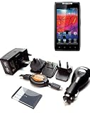 UltimateAddons Worldwide Travel Charger Kit with Emergency Battery for Motorola RAZR XT910