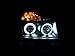 AnzoUSA 111178 Black Clear/Amber Projector Halo LED Headlight for Nissan Titan - (Sold in Pairs)
