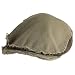 New Cotton Denim Distressed Ivy Driving Cap Hat Khaki Beige - Medium / Large