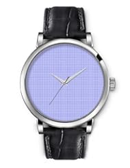 SPRAWL Aanalog Fashion Series Silver Ladies Watches of Genuine Black Leather Strap,Unique Wrist Watch for Women Girls Designed with Small bars lilacs
