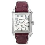 Girard-Perregaux Vintage 1945 Mens Automatic Power Reserve Watch 18K White Gold on Brown Leather... by Girard Perregaux