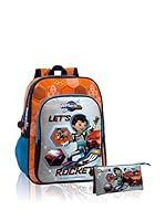 Disney Mochila + Estuche Miles From Tomorrow (Naranja)