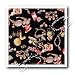 Lee Hiller Designs General Themes - Fashion Glamour Print Lipstick, Jewelry and Sunglasses on Black - Iron on Heat Transfers
