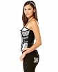 Mixed Plaid Patchwork Bustier Product Image
