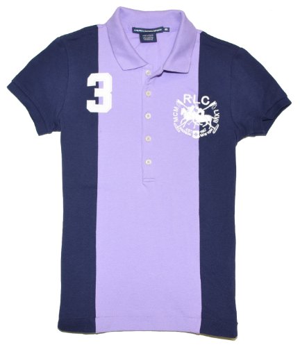 Ralph Lauren Sport Women Double Pony RLC Logo Polo T-shirt