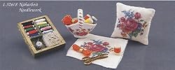 Reutter Porcelain Miniature Roses Needlepoint Set