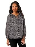 Motherhood Maternity: Long Sleeve Stitch Detail Maternity Blouse
