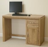 Bevel Solid Oak Computer Desk