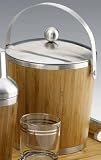 Review Kraftware  / Kraftware 80023 Madera Bamboo 4 Quart Ice Bucket with Stainless Steel Cover and Handle