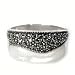 Sterling Silver Marcasite Ring with Mother of Pearl - Size: 6-10