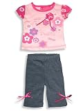 Jeanie Bleu - Toddler Girls Short Sleeved Pant Set, Pink, Purple, Blue (Size 2T)