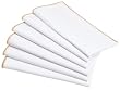 Rose Tree Fairlane Napkin, Set of 6, White with Gold Trim