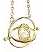 DearDeer Harry Potter Gold Time Turner Necklace White Sand with gift card