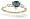 14K Yellow Gold Trillion Created Alexandrite and Diamond Ring - Size 4