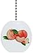 Peaches with Leaves Solid Ceramic Fan Pull