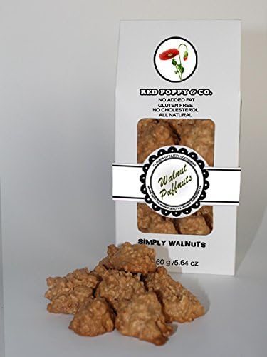 Walnut PuffNuts, Gluten Free Cookie Snack, Non-GMO, Non-Dairy, All Natural, No Cholesterol, No Added Fat
