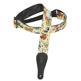 Levy's Leathers 2 Polyester Guitar Strap with Rat Fink Art,