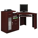 Vantage Collection Corner Computer Desk in Harvest Cherry