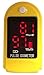 Concord Basics Fingertip Pulse Oximeter - Blood Oxygen Saturation Monitor with Carrying Case, Batteries, Silicone Cover & Lanyard - Easy to Use, Accurate SpO2 & Pulse Measurement (Yellow)