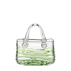 LEONARDO 082084 Glastasche breit gr�ne Streifen