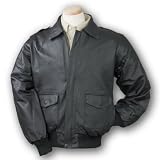 Napa Leather Bomber Jacket - Black