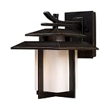Elk 42170/1 Kanso 1-Light Outdoor Sconce 8-Inch Width by 11-Inch Height In Hazelnut Bronze