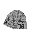 Roberto Cavalli - Roberto Cavalli All Over Signature Knit Skull Cap Gray