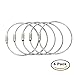 BlueCosto® (20-Pack-Multicolor) Ultra Tough Stainless Steel String Wire Luggage Tags Loops Key Rings 600034-F20