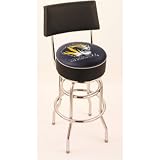 Missouri Tigers 30 Double-Ring Swivel Bar Stool with seat back