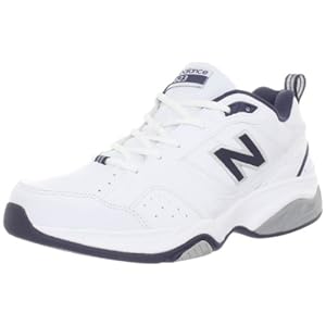 New Balance Men's MX623 Cross-Training Shoe,White/Navy,8.5 D US