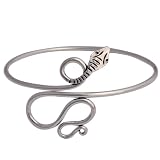 Upper Arm Jewellery Silver Armlet 3 inches
