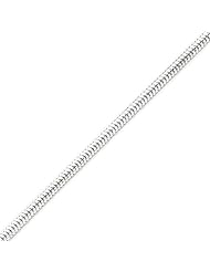 Sterling Silver 3.25mm Diamond-cut Snake Chain - 16 Inch