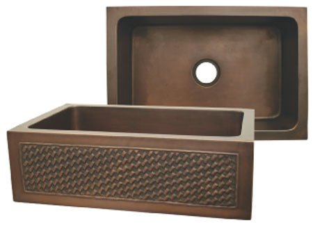 Whitehaus Sinks WH3020COFCBW Copperhaus Front Apron Sinks Copper